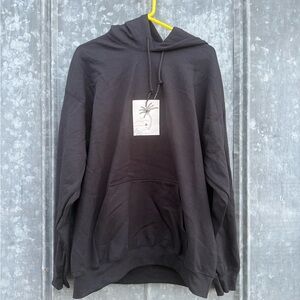 Black Hoodie with Palm Tree Design